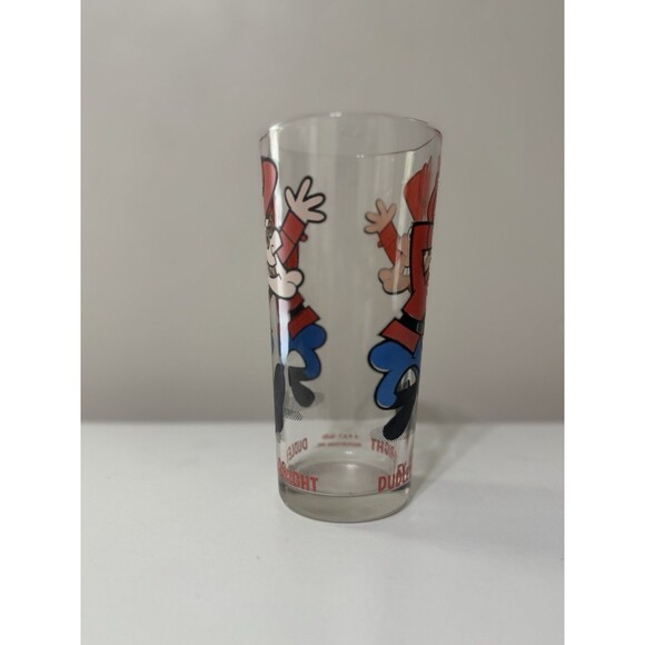 Vintage Dudley Do-Right Glass 1970'S RED LETTERS - Picture 2 of 5